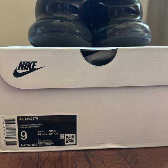 Nike Air Max 270 Black Men’s Size 9 - Picture 8 of 8